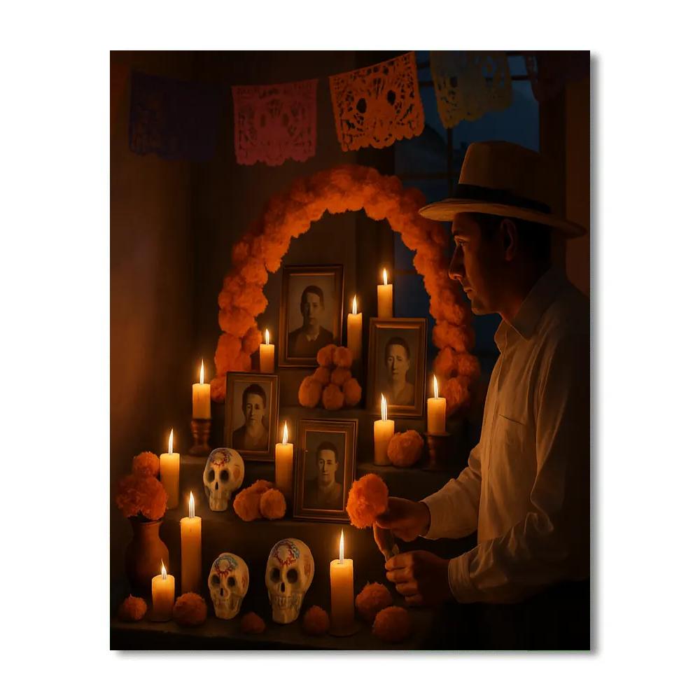 Day Of The Dead Family Altar DIY paint by numbers