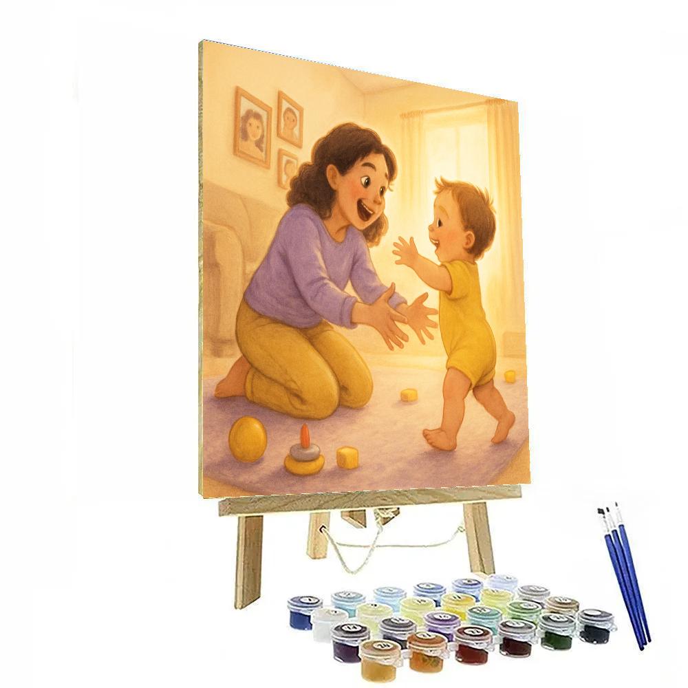 First Steps Celebration With Mom Number painting