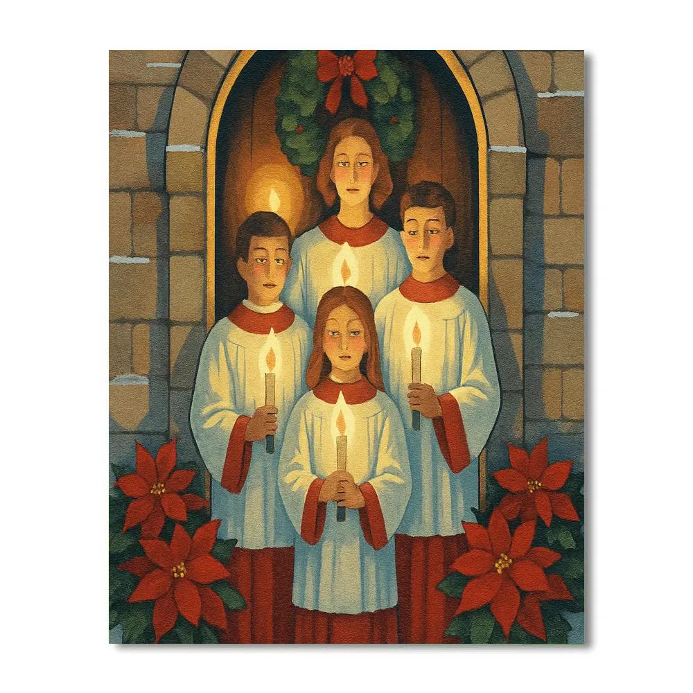 Midnight Candle Chorus Paint by numbers art