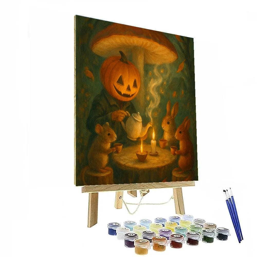 Enchanted Hollow Tea DIY paint by numbers