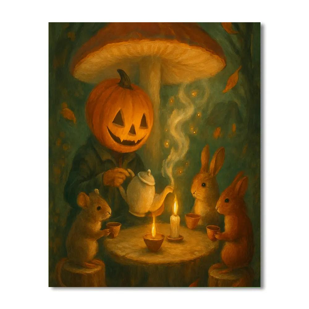 Enchanted Hollow Tea DIY paint by numbers