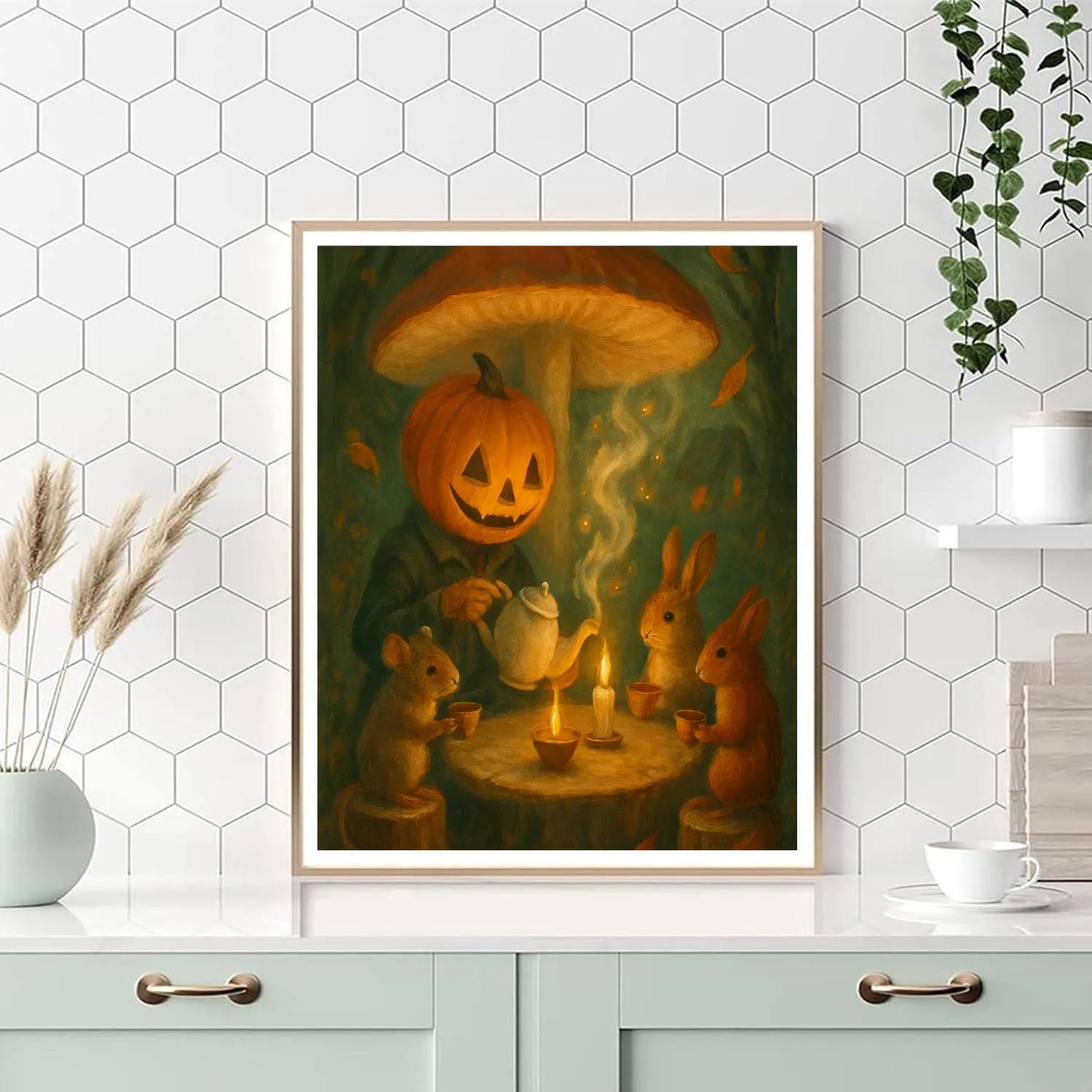 Enchanted Hollow Tea DIY paint by numbers