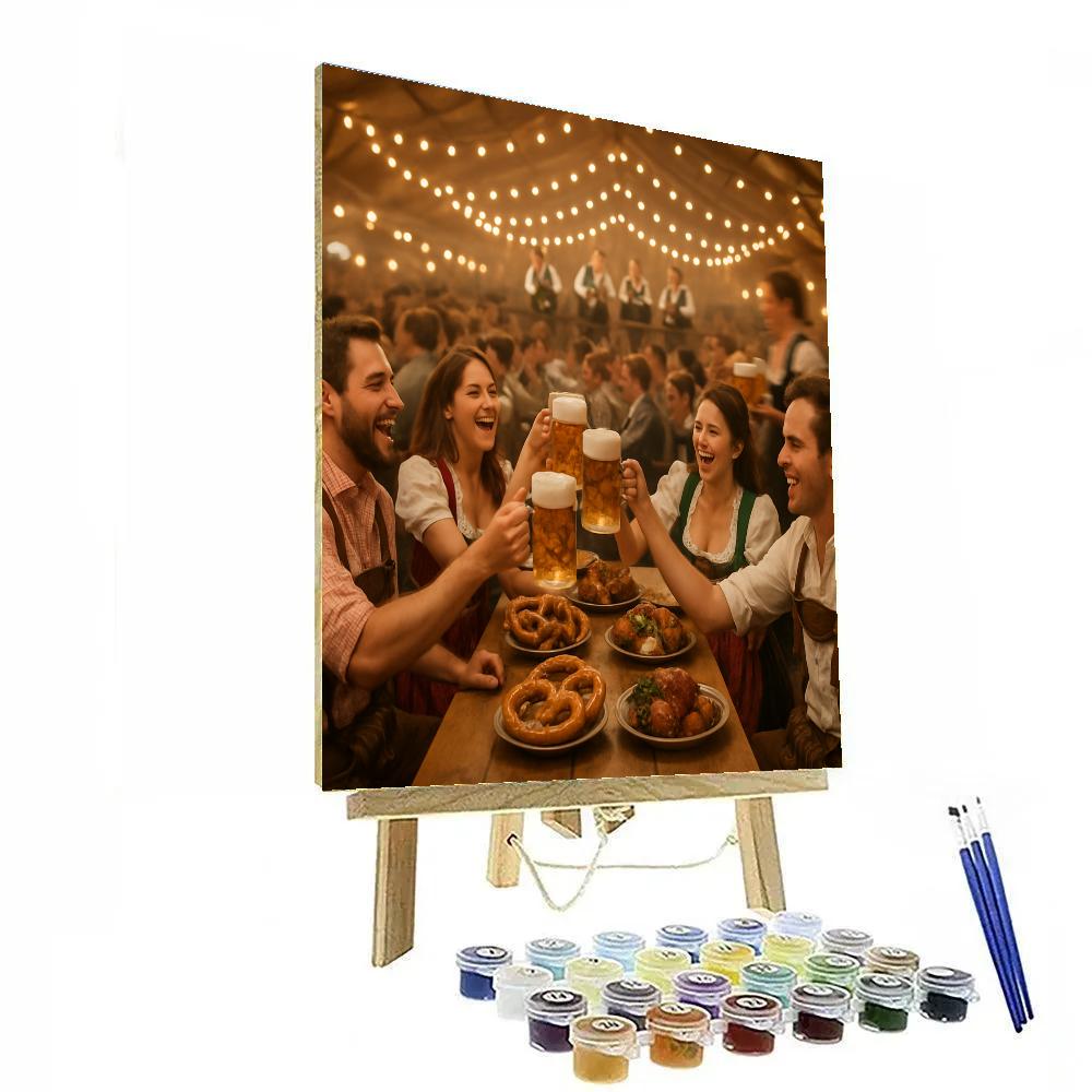 Oktoberfest Long Table Cheers paint by color