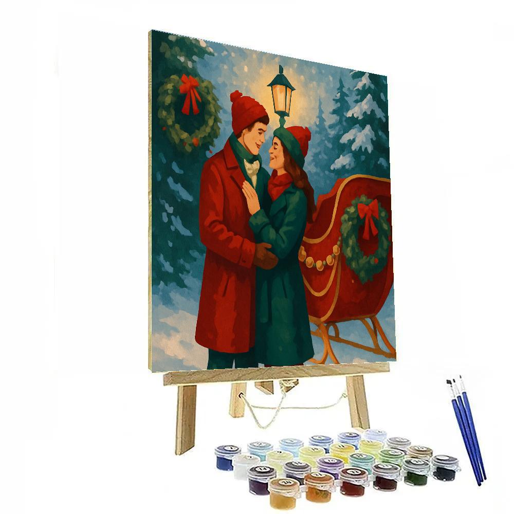 Sleighside Embrace Painting by numbers kit