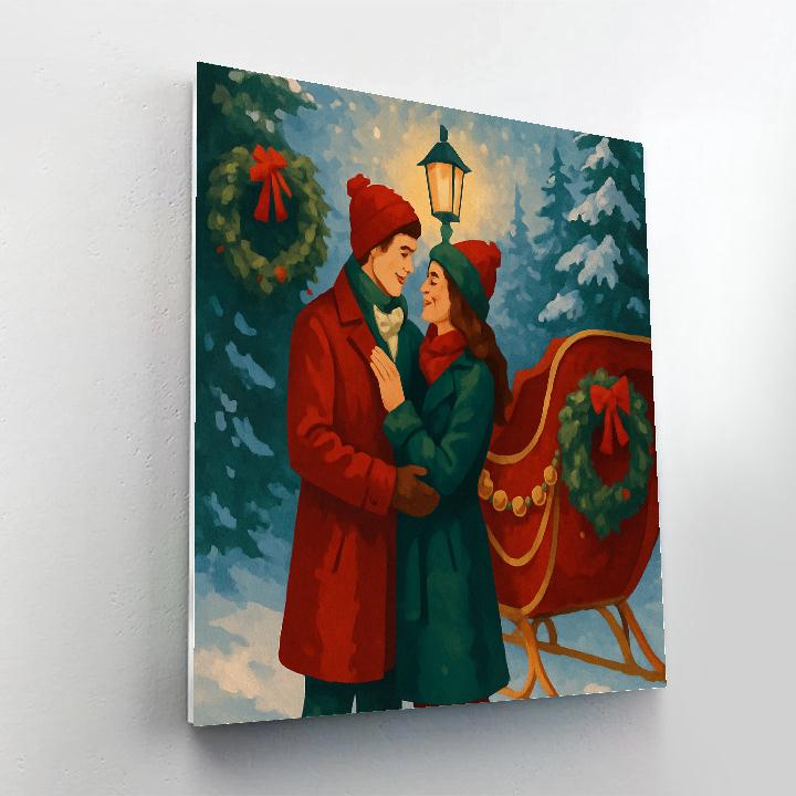 Sleighside Embrace Painting by numbers kit