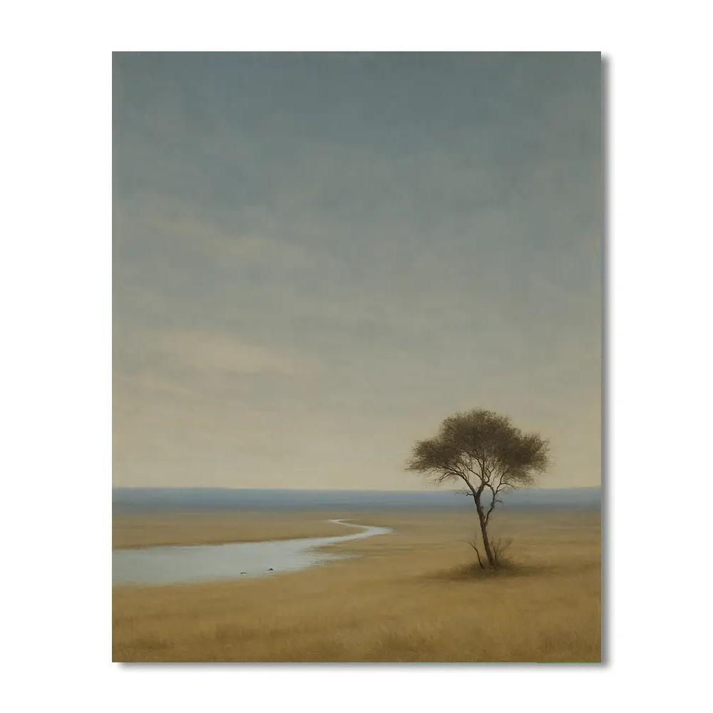 Landscape Horizon Silence paint by color