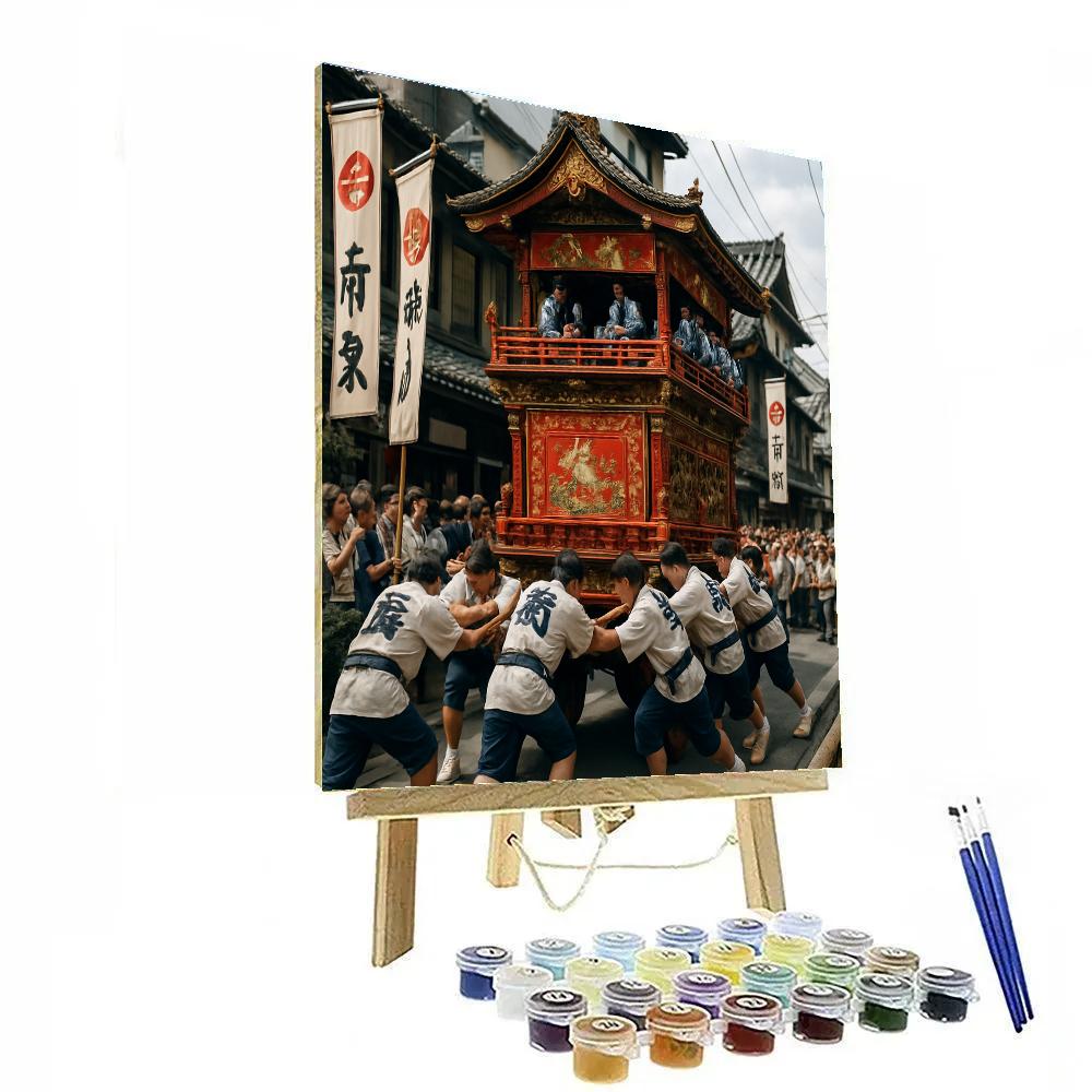 Gion Matsuri Parade Float Paint by numbers kits