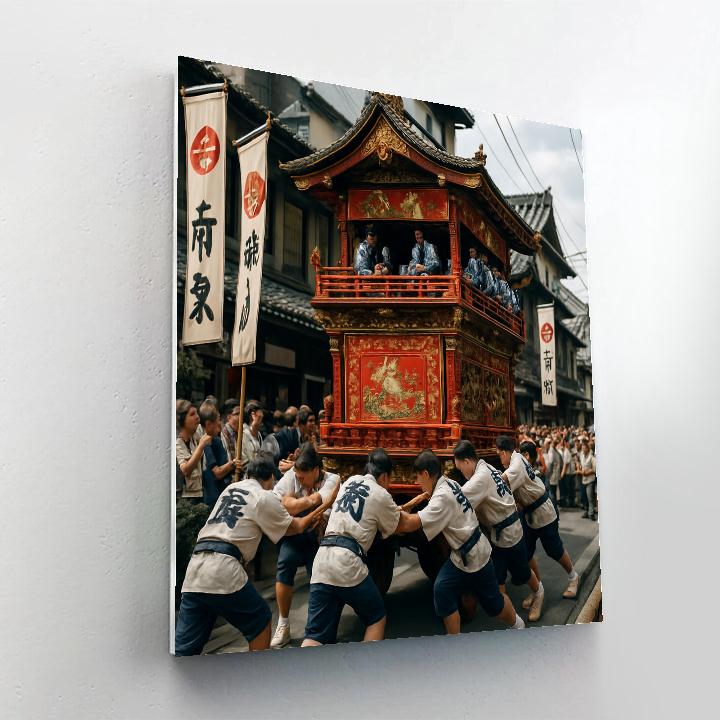 Gion Matsuri Parade Float Paint by numbers kits