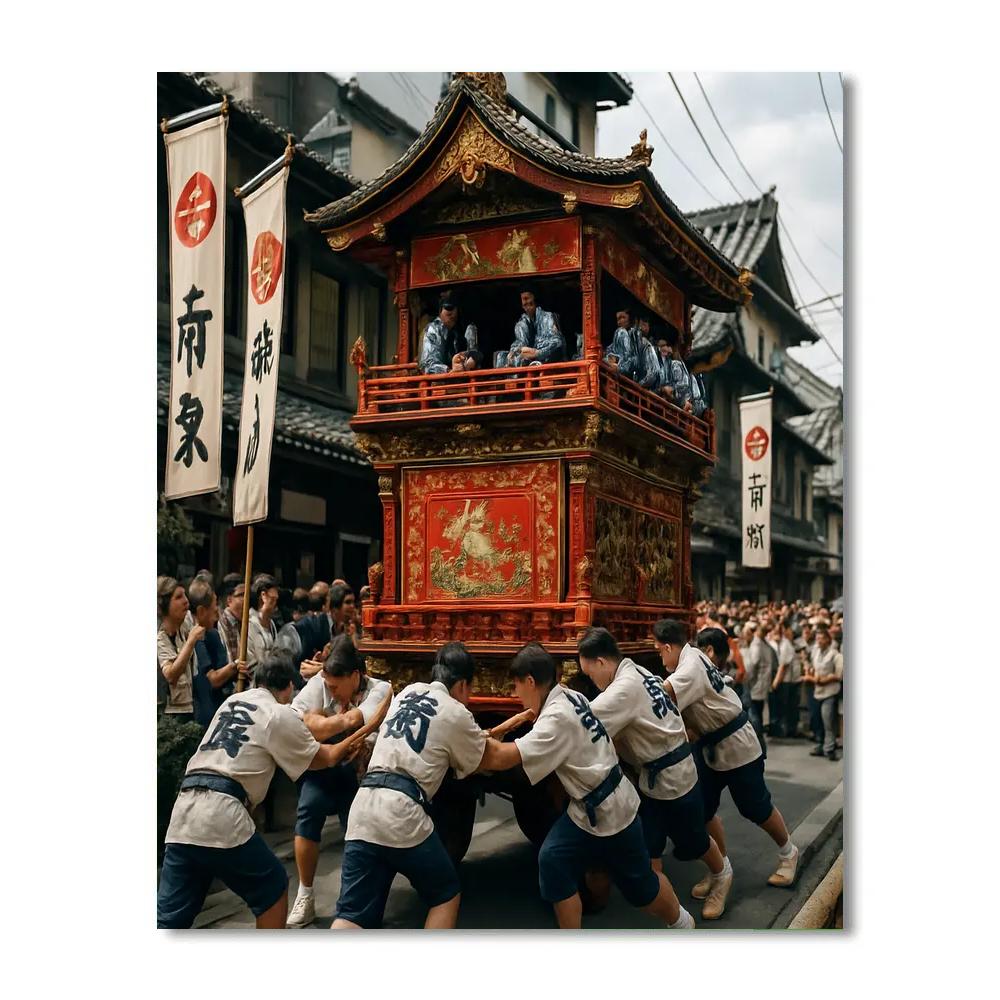 Gion Matsuri Parade Float Paint by numbers kits