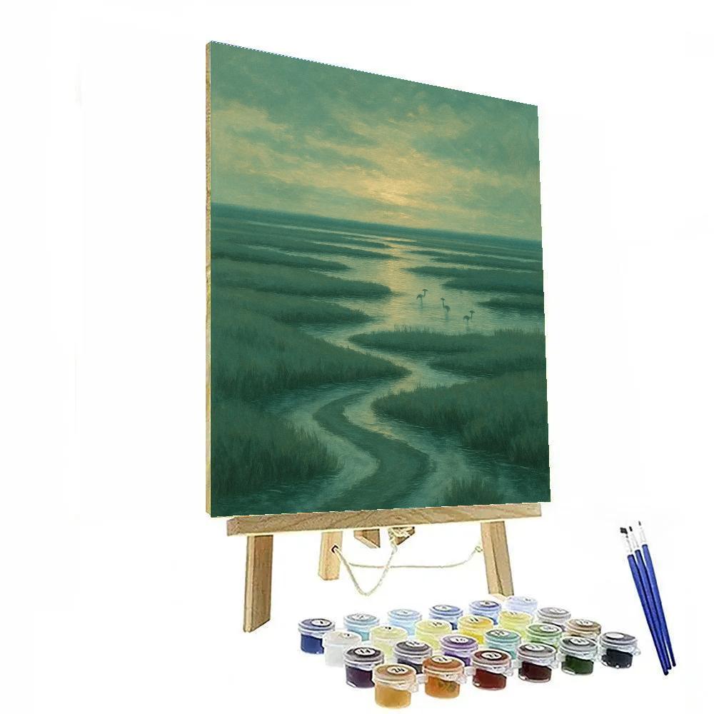 Salt Marsh Twilight Walk Paint by numbers kits