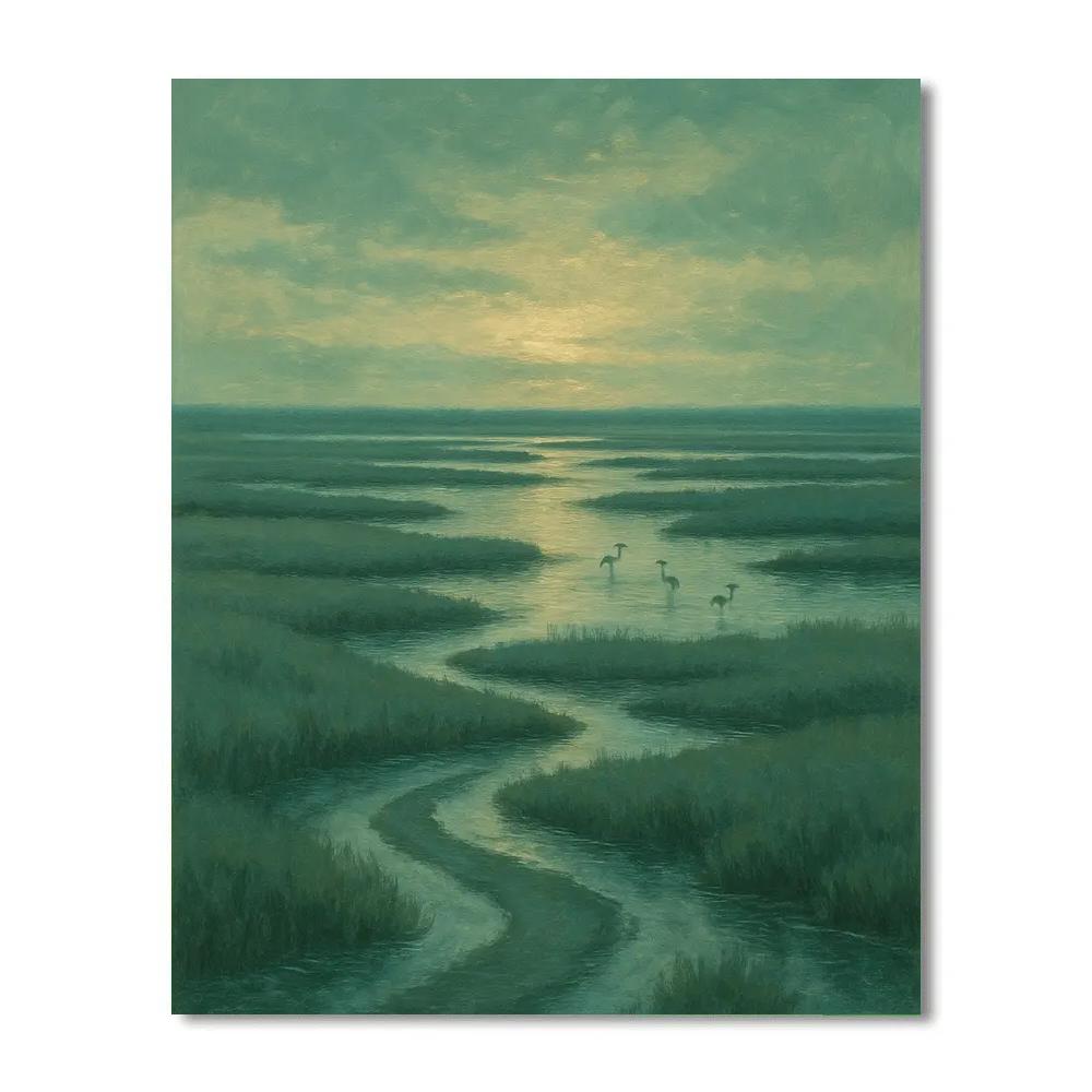 Salt Marsh Twilight Walk Paint by numbers kits