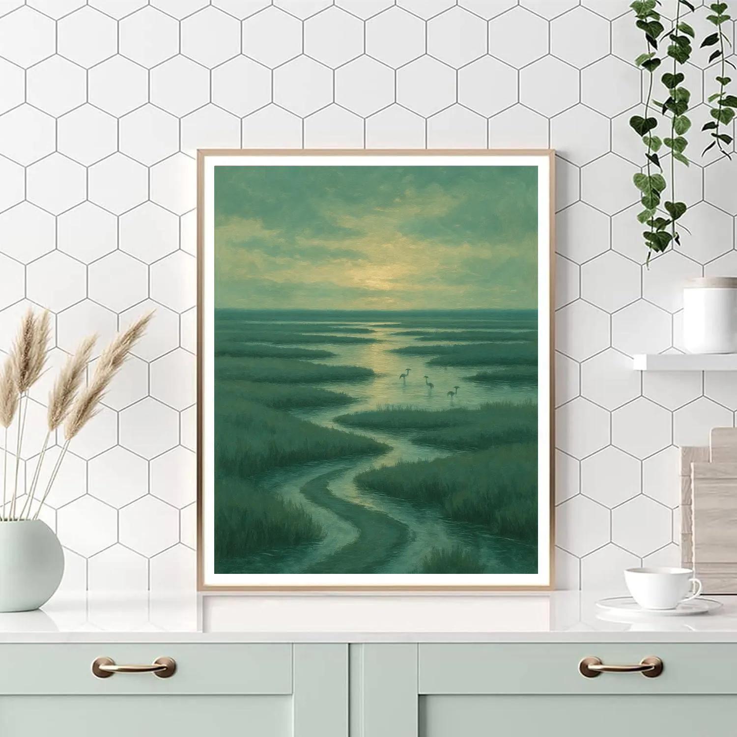 Salt Marsh Twilight Walk Paint by numbers kits