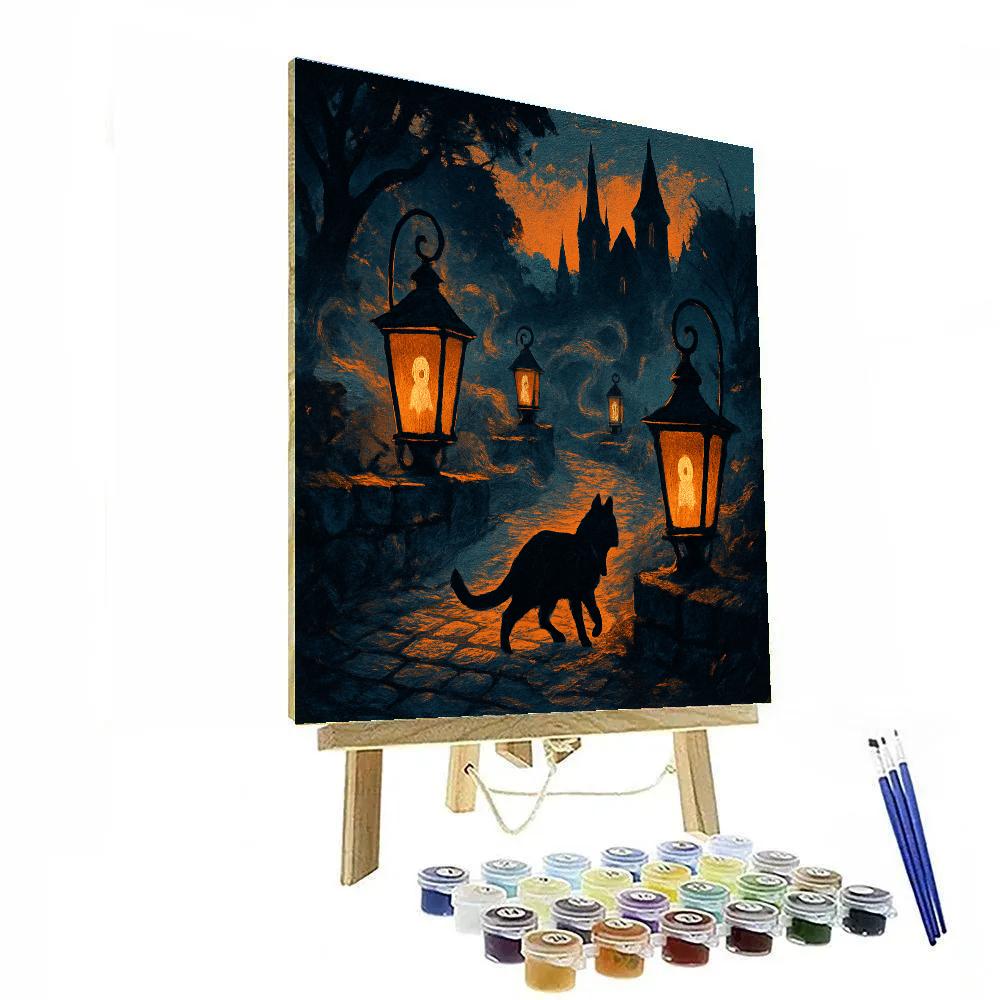 Cobblestone Lantern Way DIY paint by numbers