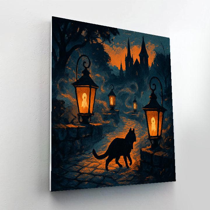 Cobblestone Lantern Way DIY paint by numbers