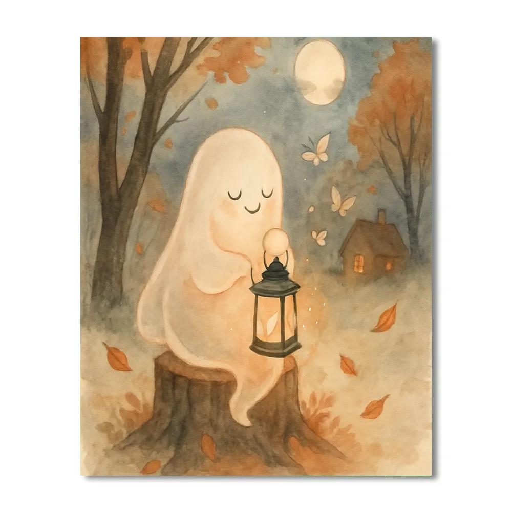 Ghostlight Woodland Lullaby paint by number