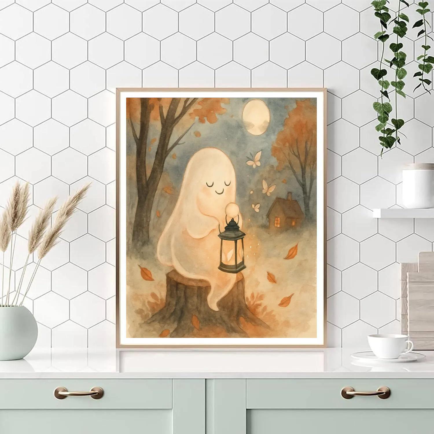 Ghostlight Woodland Lullaby paint by number