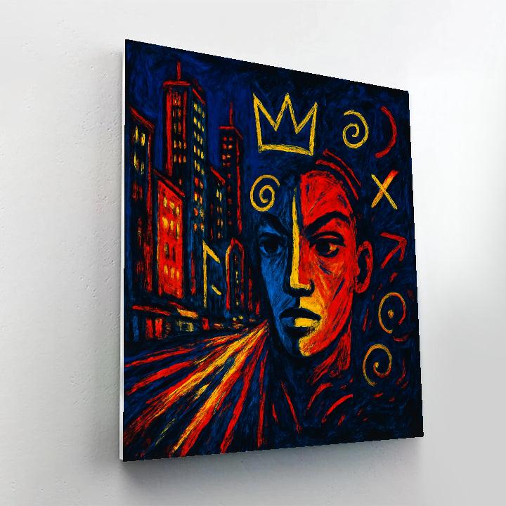 Basquiat Crowned City Pulse Paint by numbers art