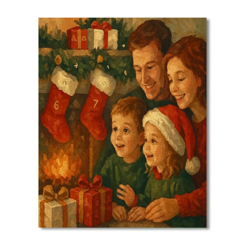 Stockings And Surprises Paint by numbers art