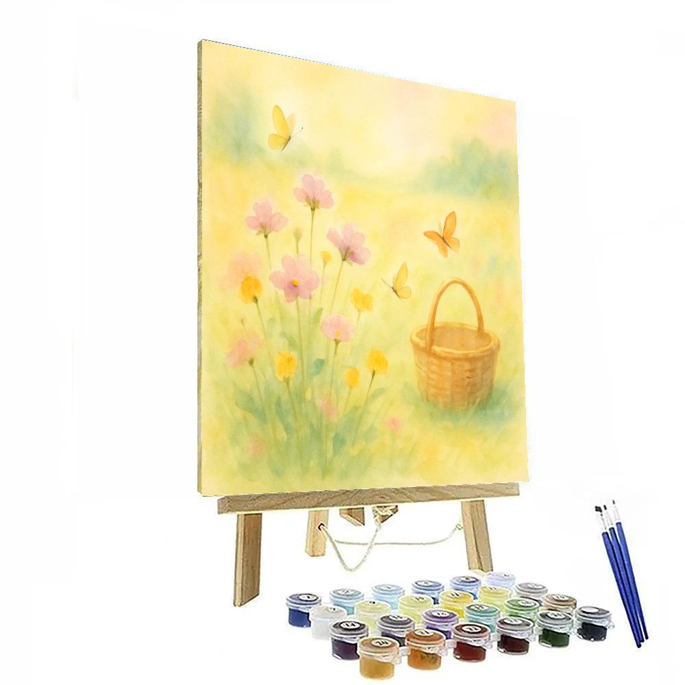 Flower Meadow Breeze Painting by numbers kit