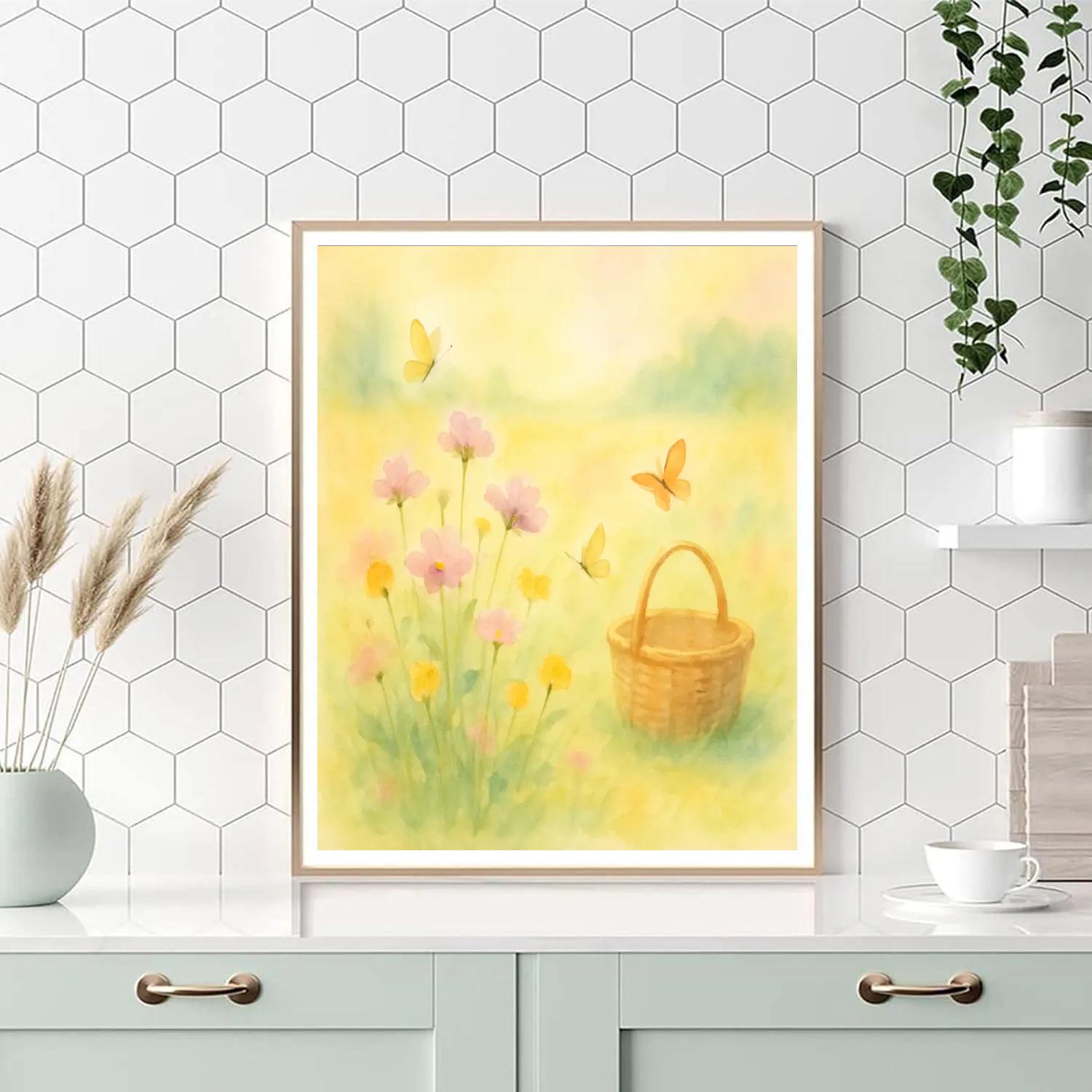 Flower Meadow Breeze Painting by numbers kit