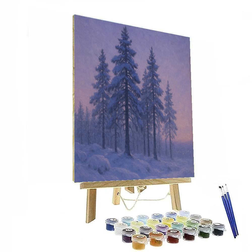 Pine Ridge At Lavender Dusk paint by numbers
