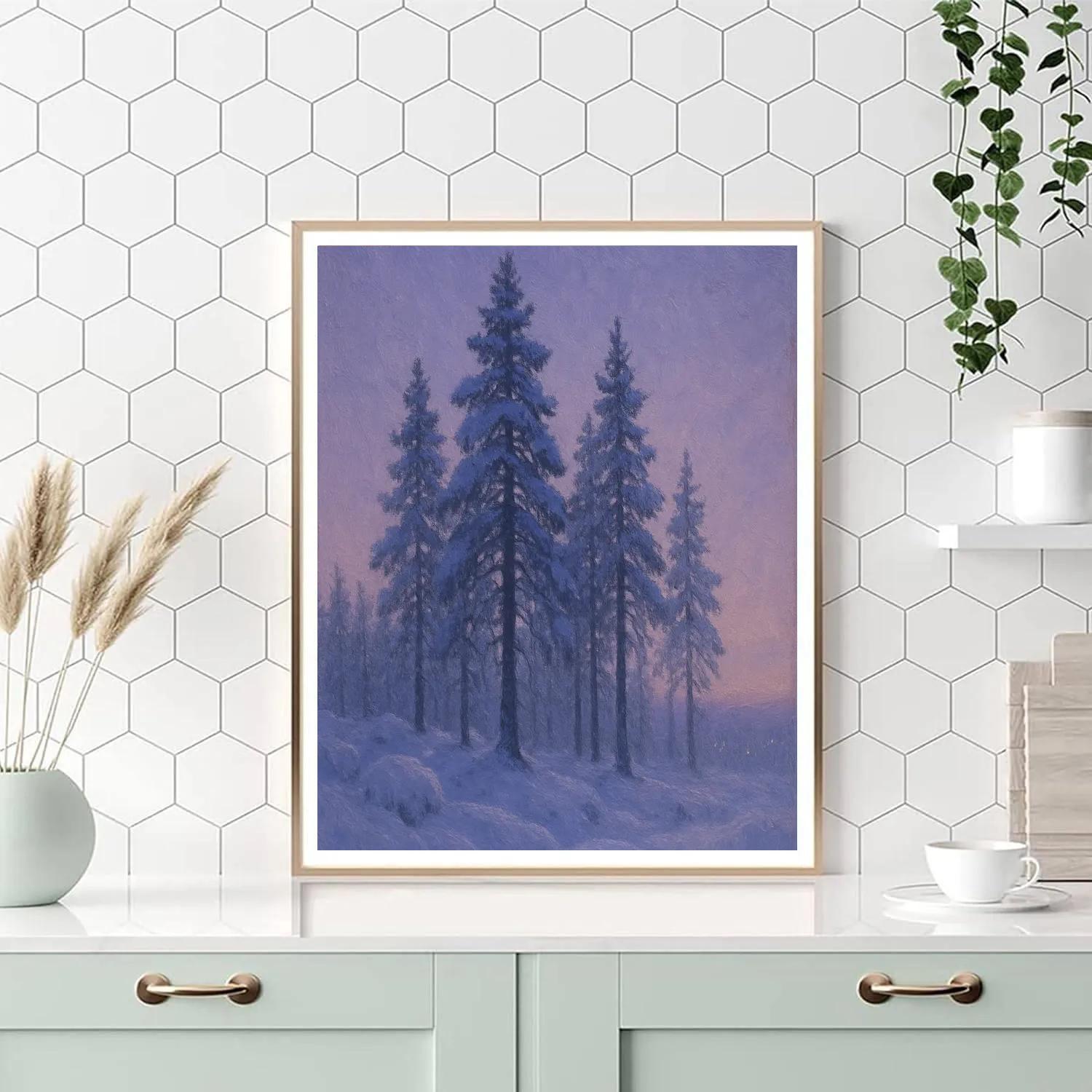 Pine Ridge At Lavender Dusk paint by numbers