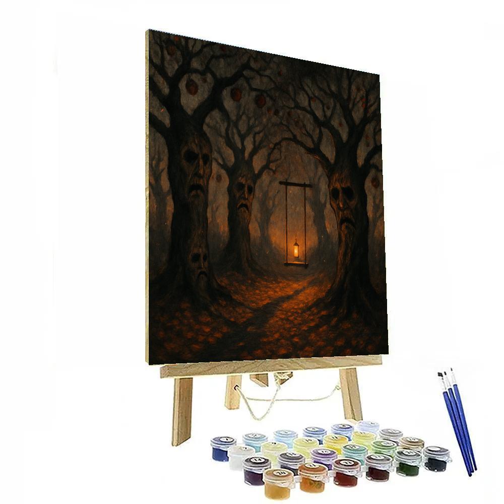 Twisted Orchard Twilight Number painting