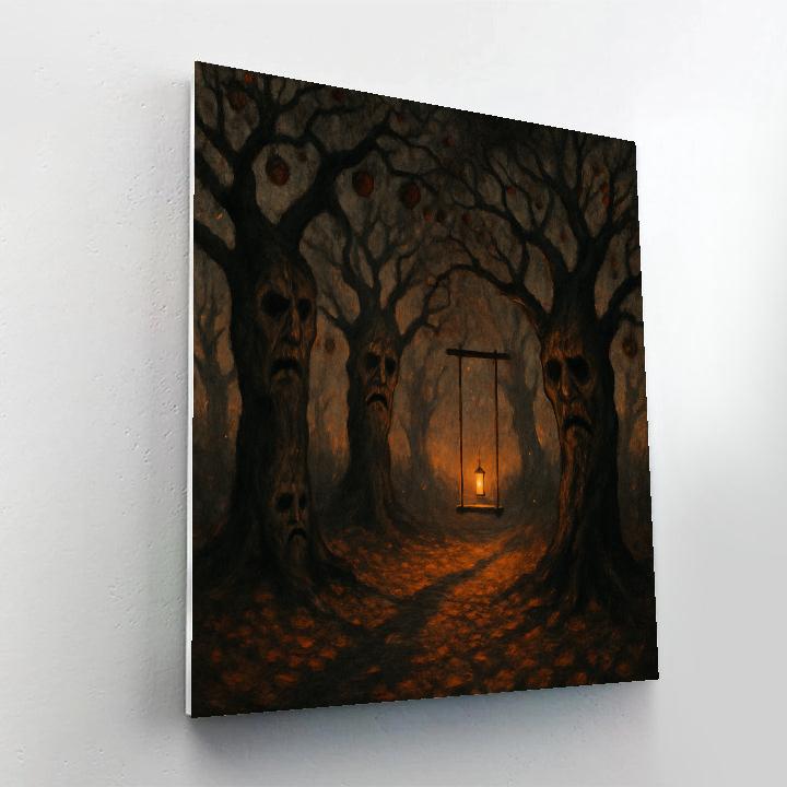 Twisted Orchard Twilight Number painting