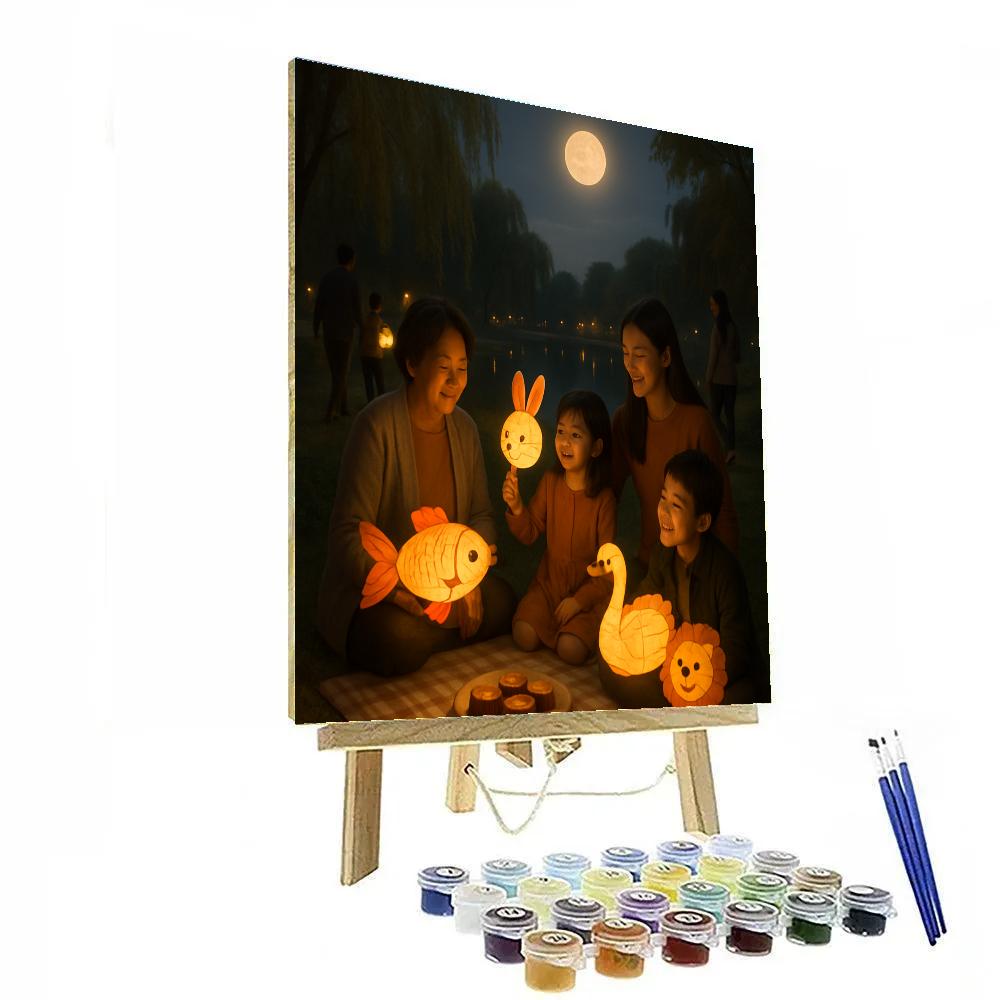 Lanterns At Mid Autumn Moon Festival Paint by numbers kits