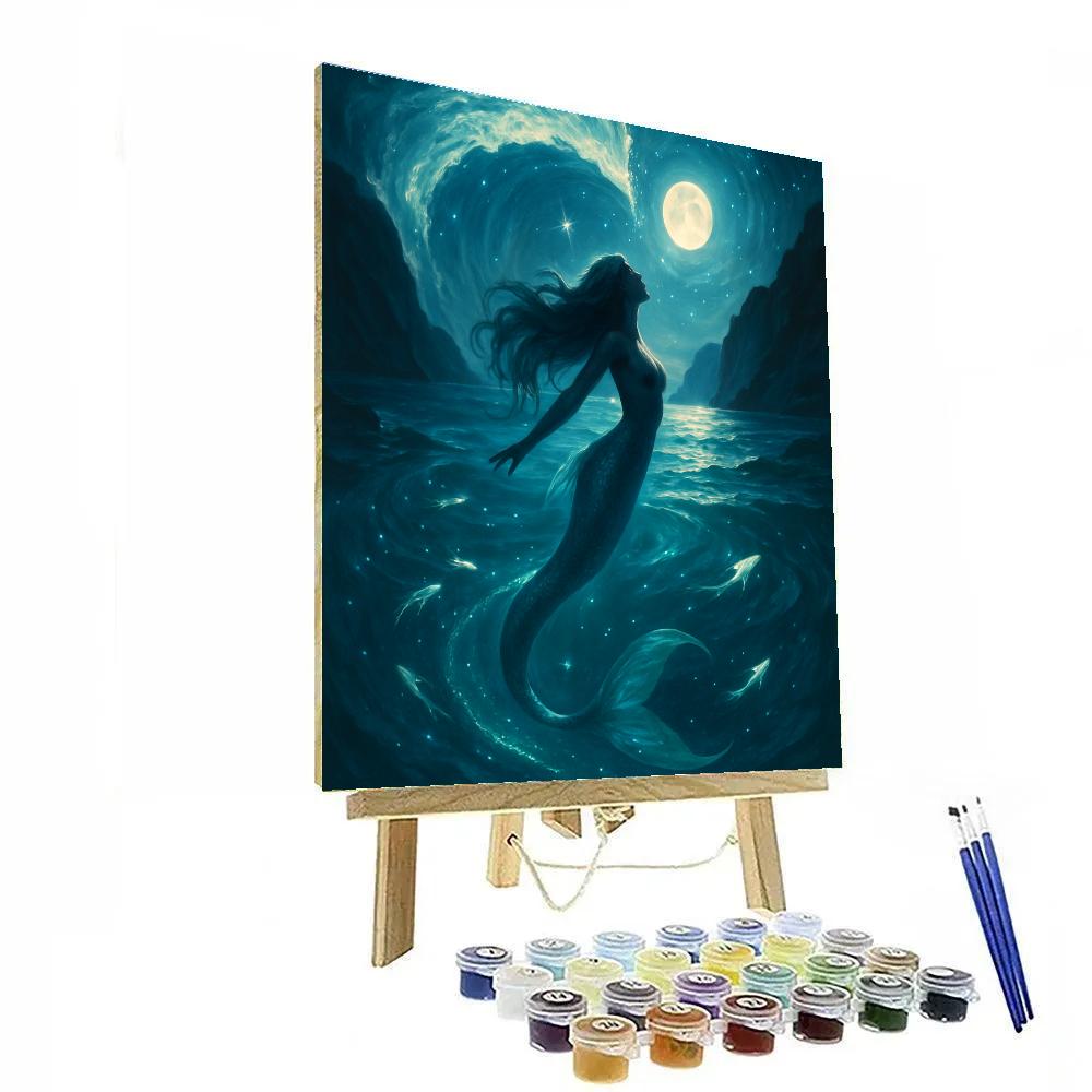 Mermaid Tidal Constellation Paint by numbers art