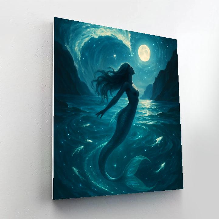 Mermaid Tidal Constellation Paint by numbers art