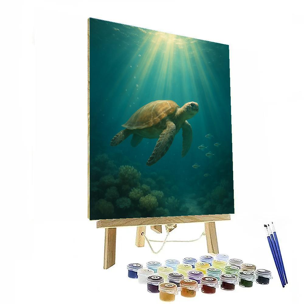 Turtle Ocean Voyage Paint by numbers art