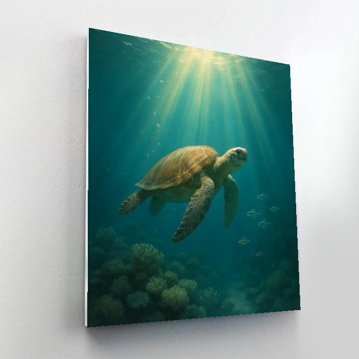 Turtle Ocean Voyage Paint by numbers art