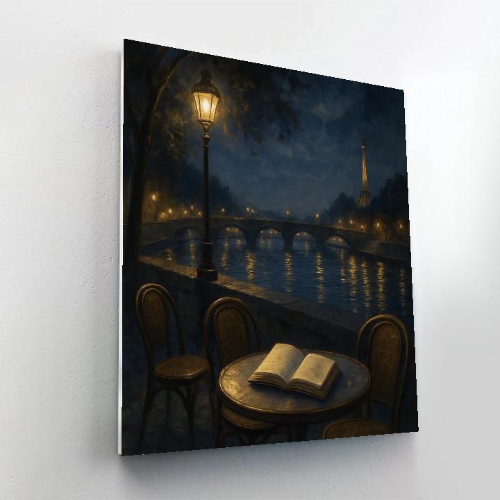 Paris Midnight Seine Numbered painting kits
