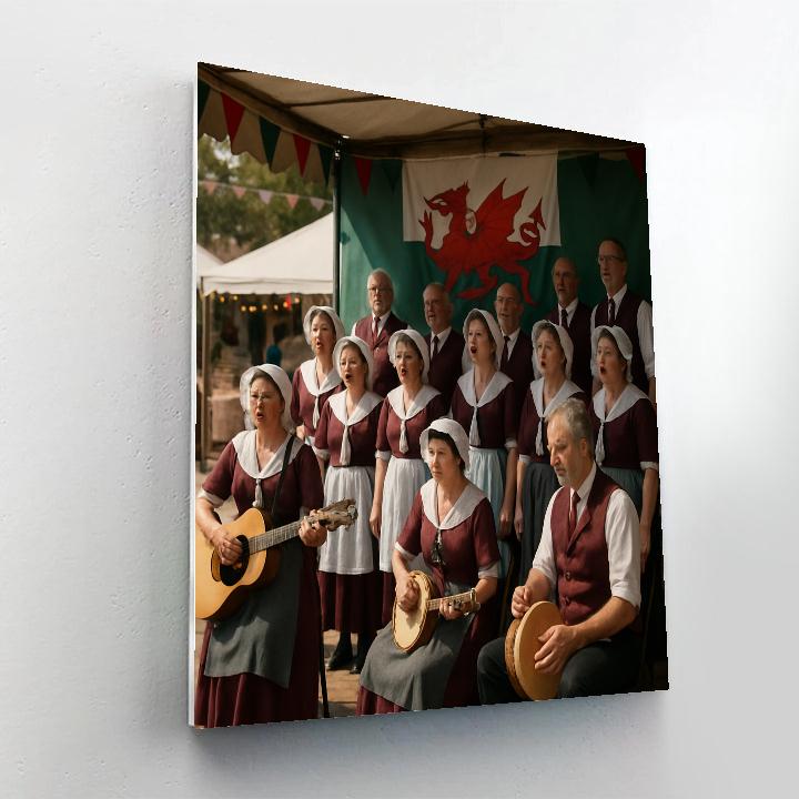 Eisteddfod Folk Stage Performance Paint by numbers art