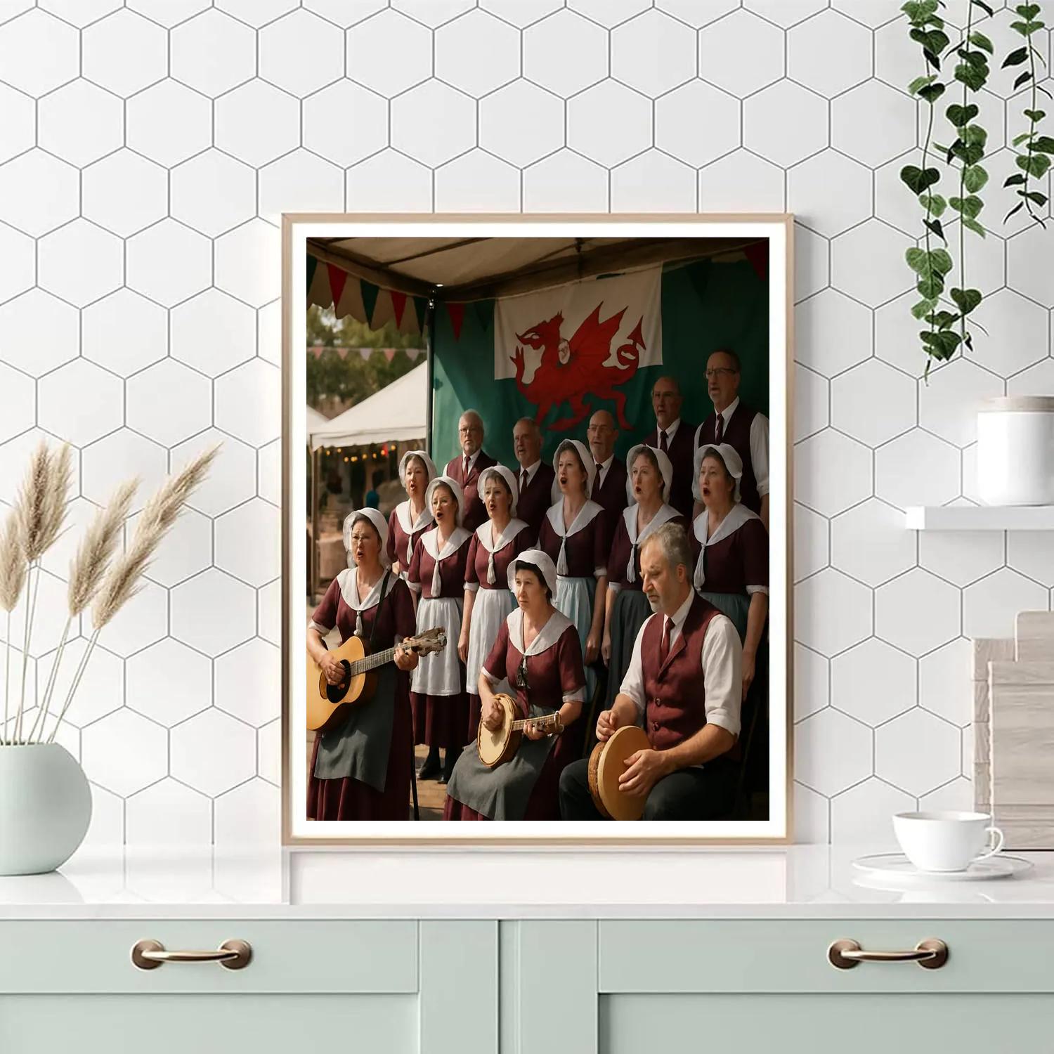 Eisteddfod Folk Stage Performance Paint by numbers art
