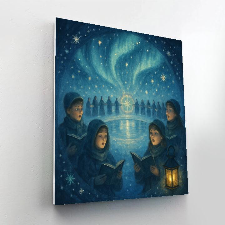 Northern Lights Carol Wheel painting number kit