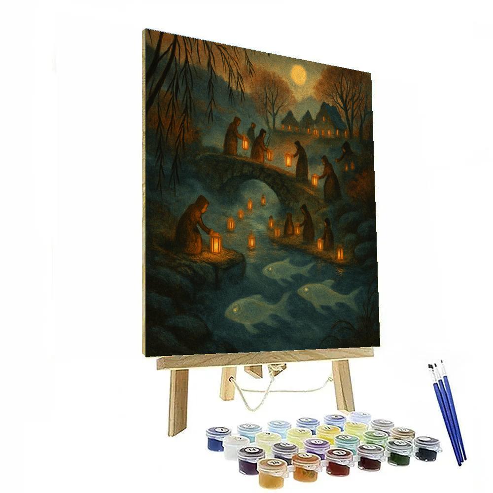 Lantern Festival At Hollow Glen painting number kit