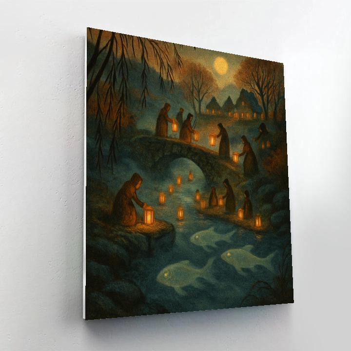 Lantern Festival At Hollow Glen painting number kit