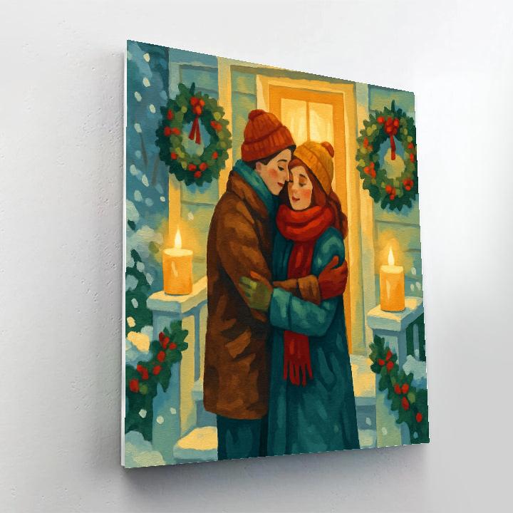 Candlelit Snowy Welcome Paint by numbers kits
