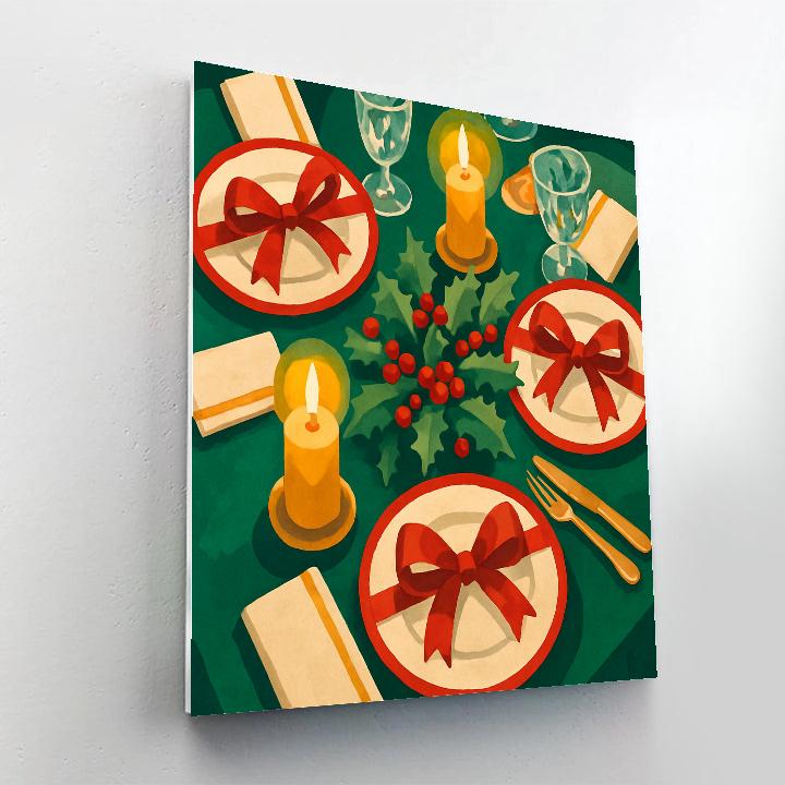 Ribbon Wrapped Feast painting number kit