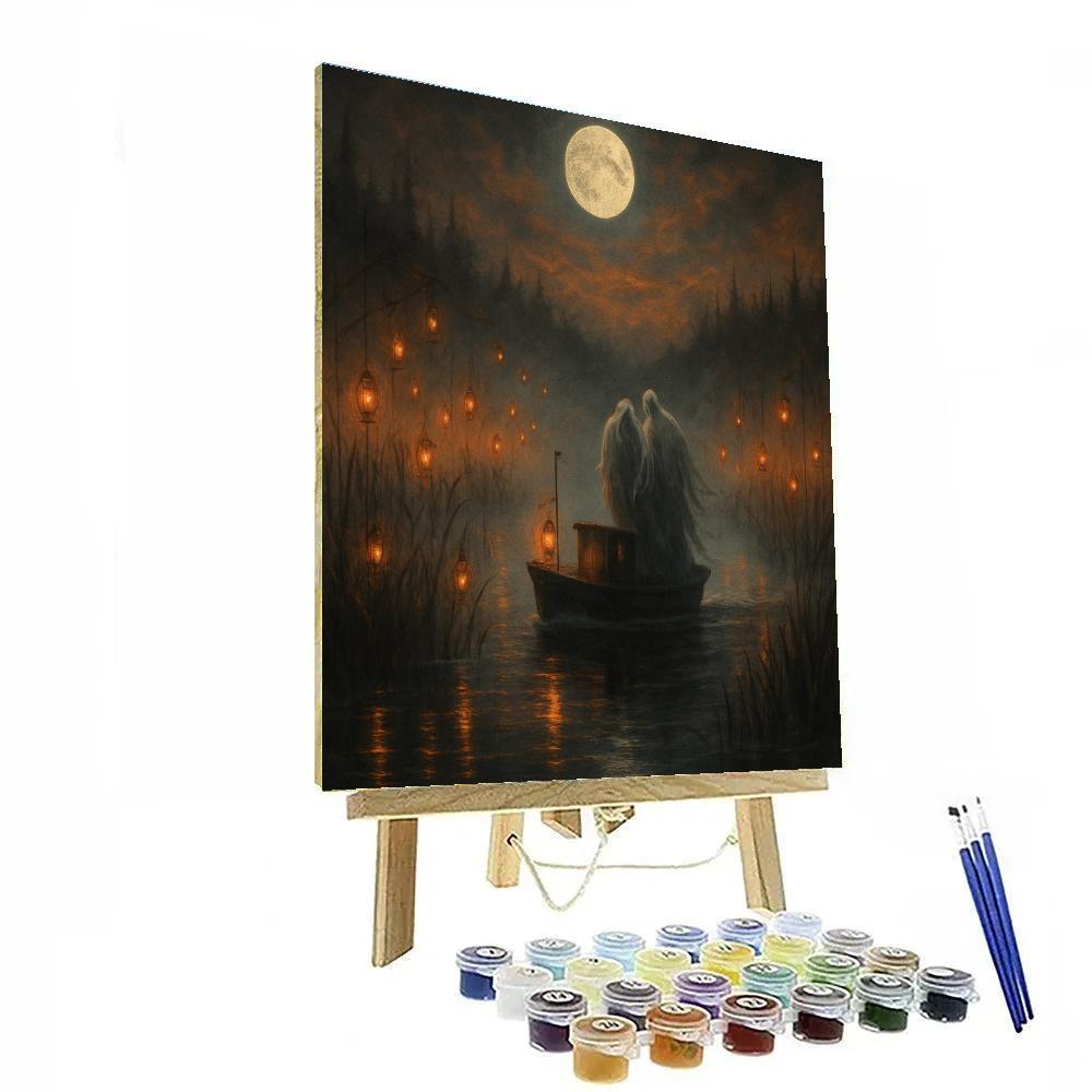 Spectral Ferry On The Marsh painting number kit