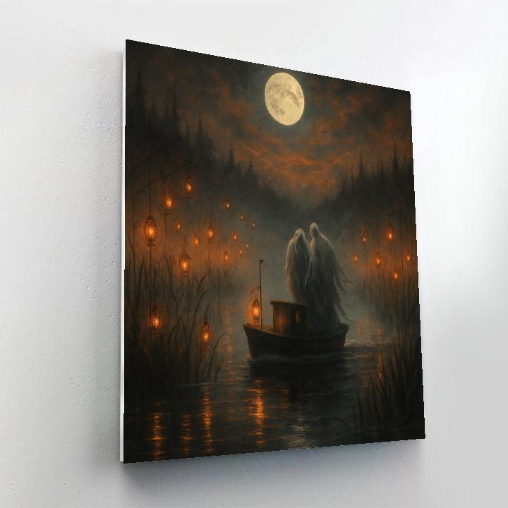 Spectral Ferry On The Marsh painting number kit