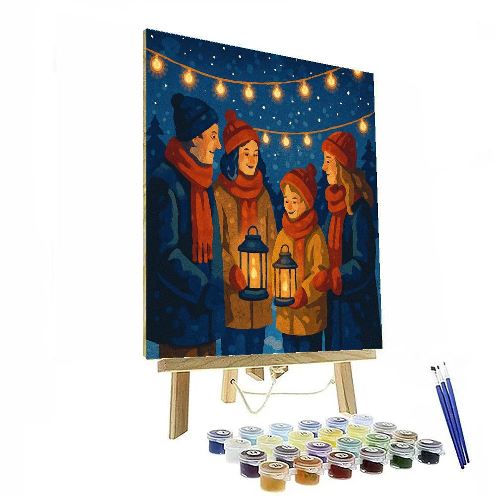 Starry Midnight Celebration DIY paint by numbers