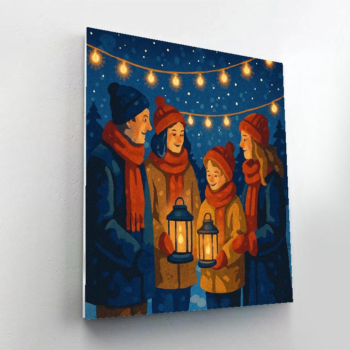 Starry Midnight Celebration DIY paint by numbers