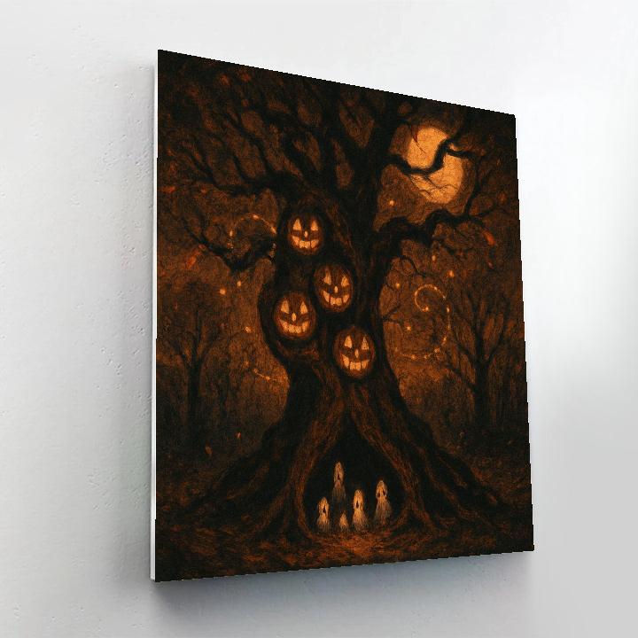 Lantern Oak Gathering DIY paint by numbers