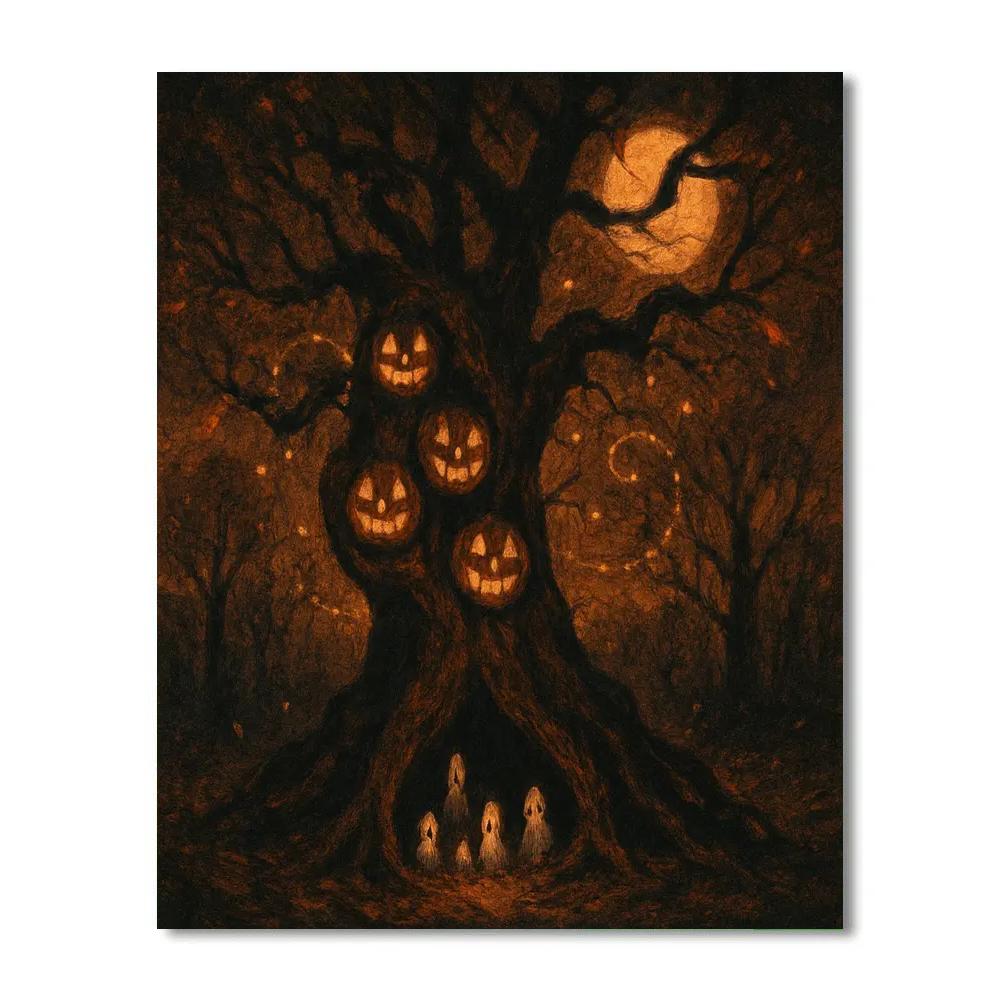 Lantern Oak Gathering DIY paint by numbers