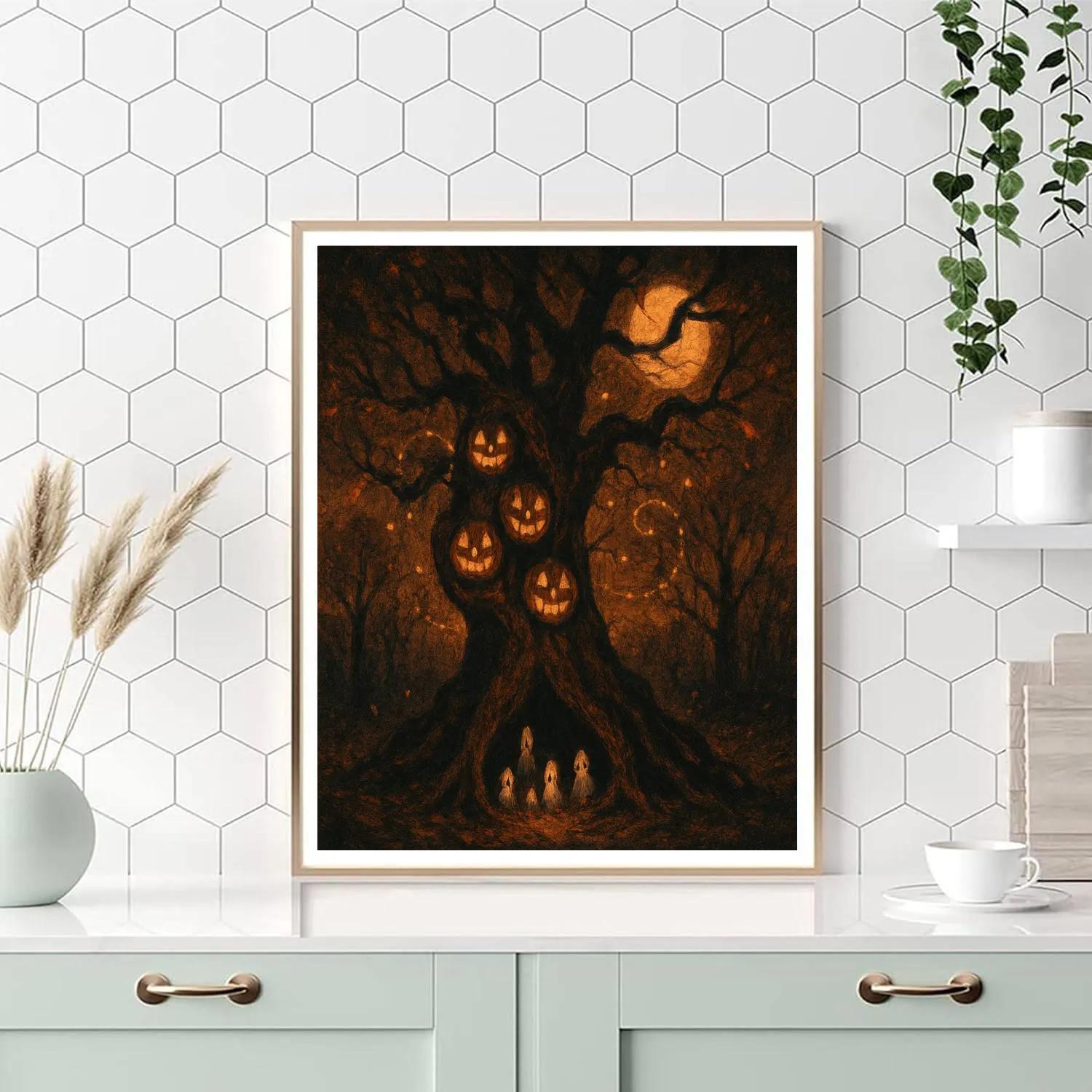 Lantern Oak Gathering DIY paint by numbers