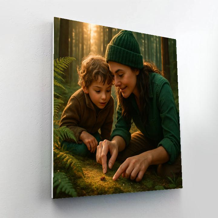 Mother And Child Forest Adventure paint by numbers