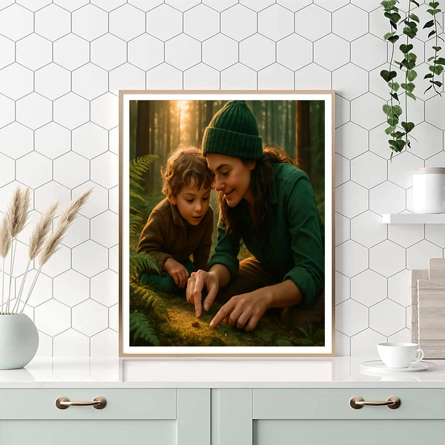 Mother And Child Forest Adventure paint by numbers